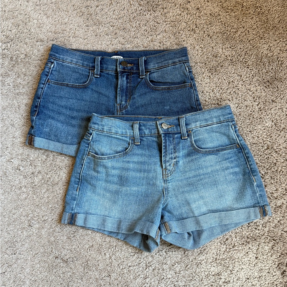 2 Old Navy Denim Shorts Size 0